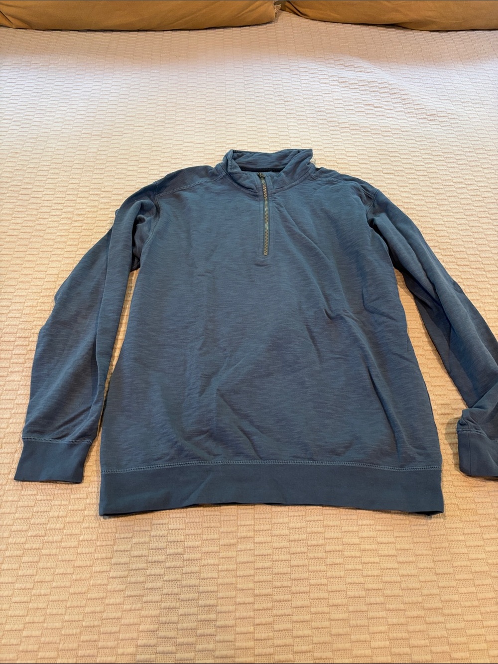 Orvis Men's Montana Morning Zip-Up Sweater in Blue